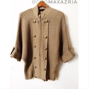 BCBGMaxAzria waffle knit embellished cardigan